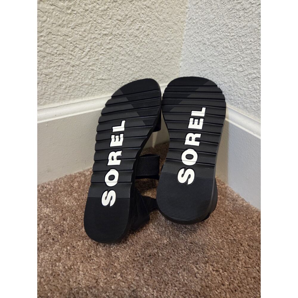 Sorel Black Strappy Flat Sandals. Size 8.5 - Picture 7 of 9